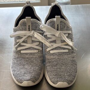 Adidas White and Black Knit Sneakers